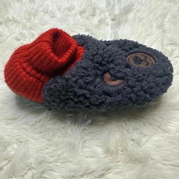 K. Bell  Sherpa Socks Grey & Red Size Small - Picture 9 of 16